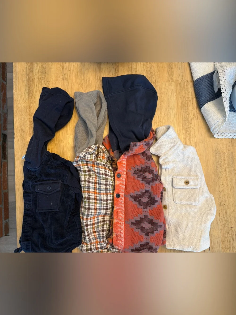 Old Navy Boys Button-Downs - Navy, Gray, Orange, Cream, Plaid